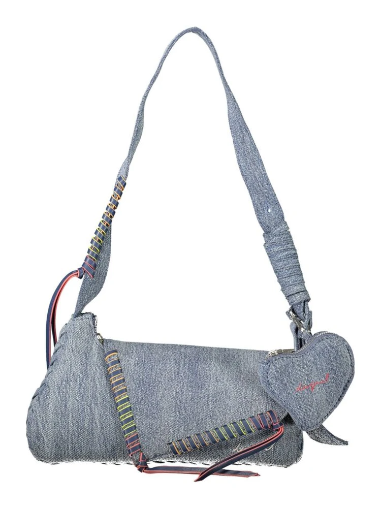 Azzurro Cotton Women Shoulder Bag