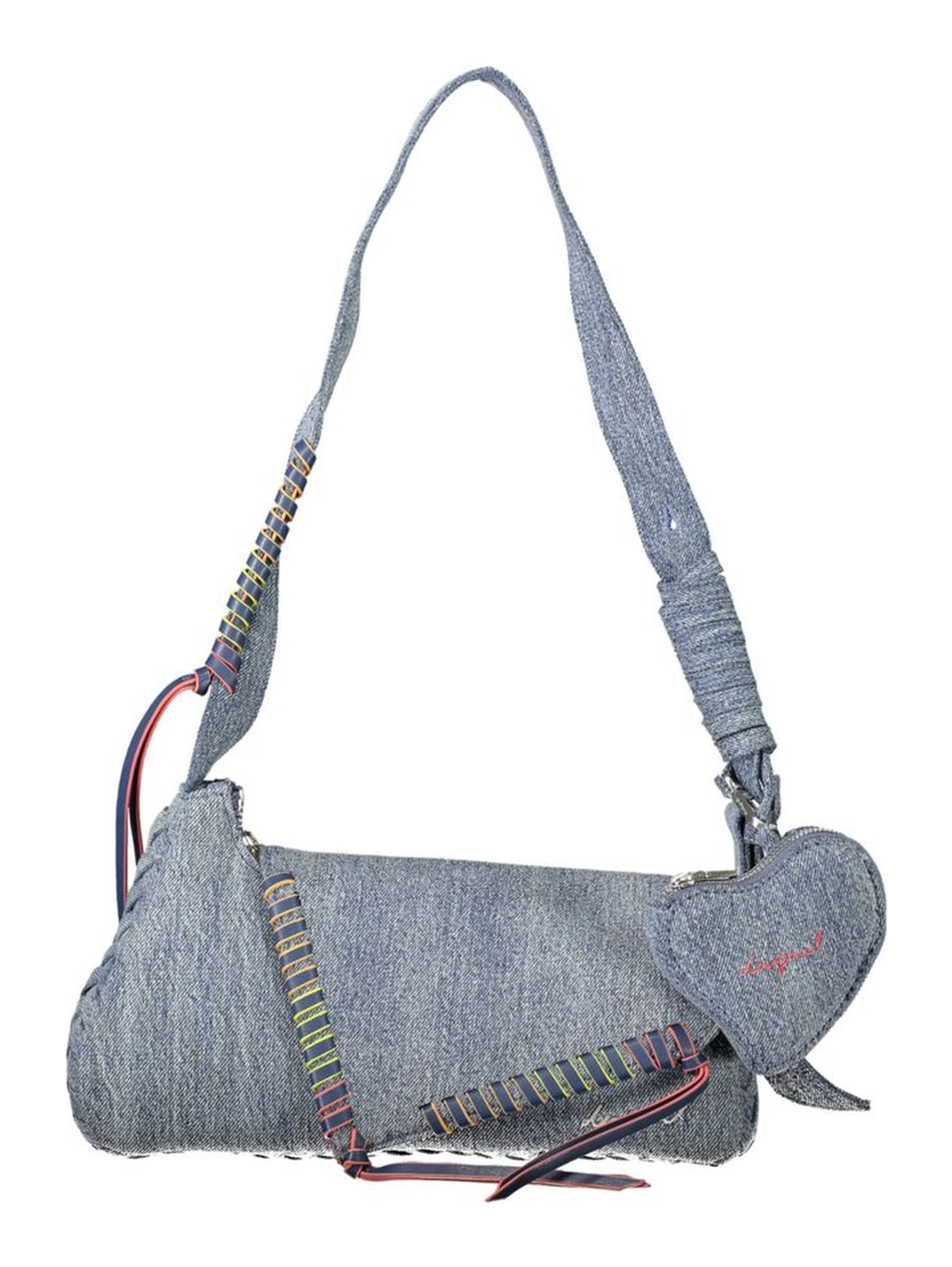 Azzurro Cotton Women Shoulder Bag
