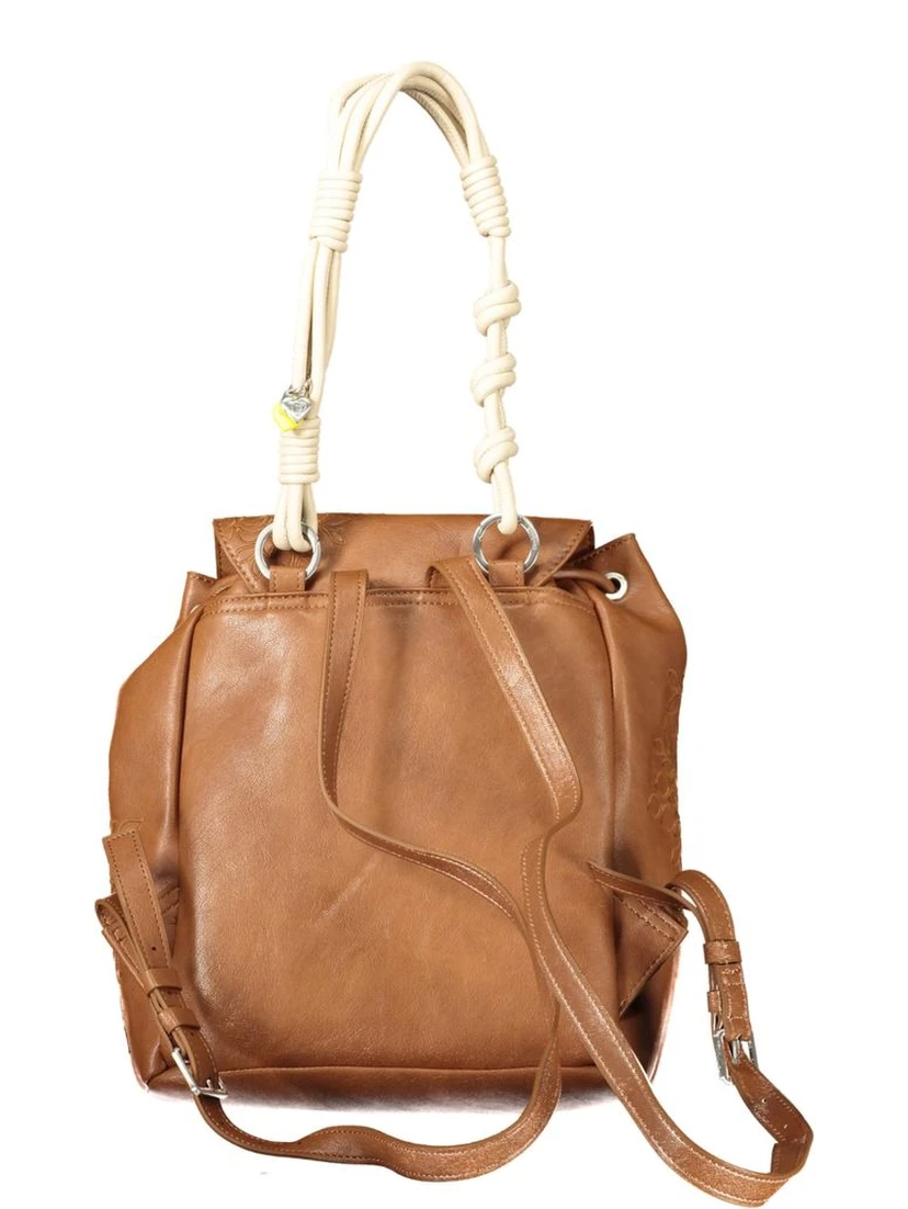 Brown Polyethylene Backpack
