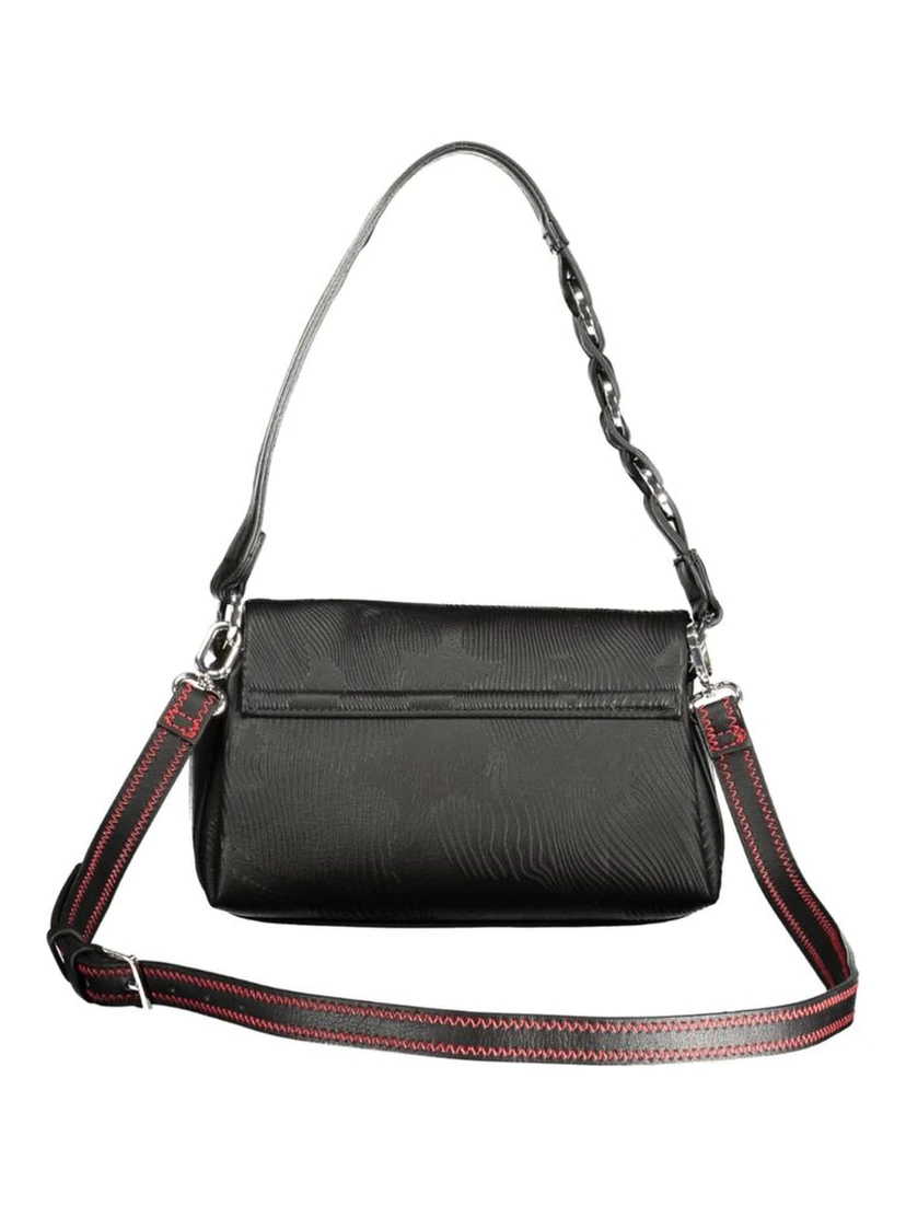 Black Polyurethane Women's Bag