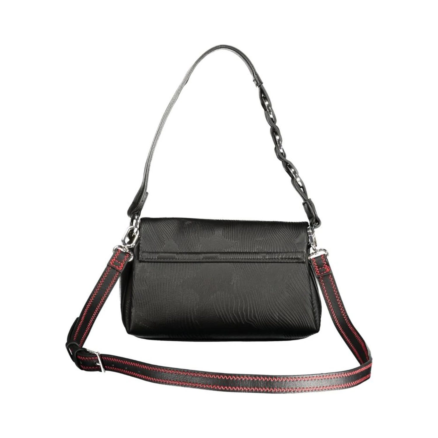 Black Polyurethane Women's Bag