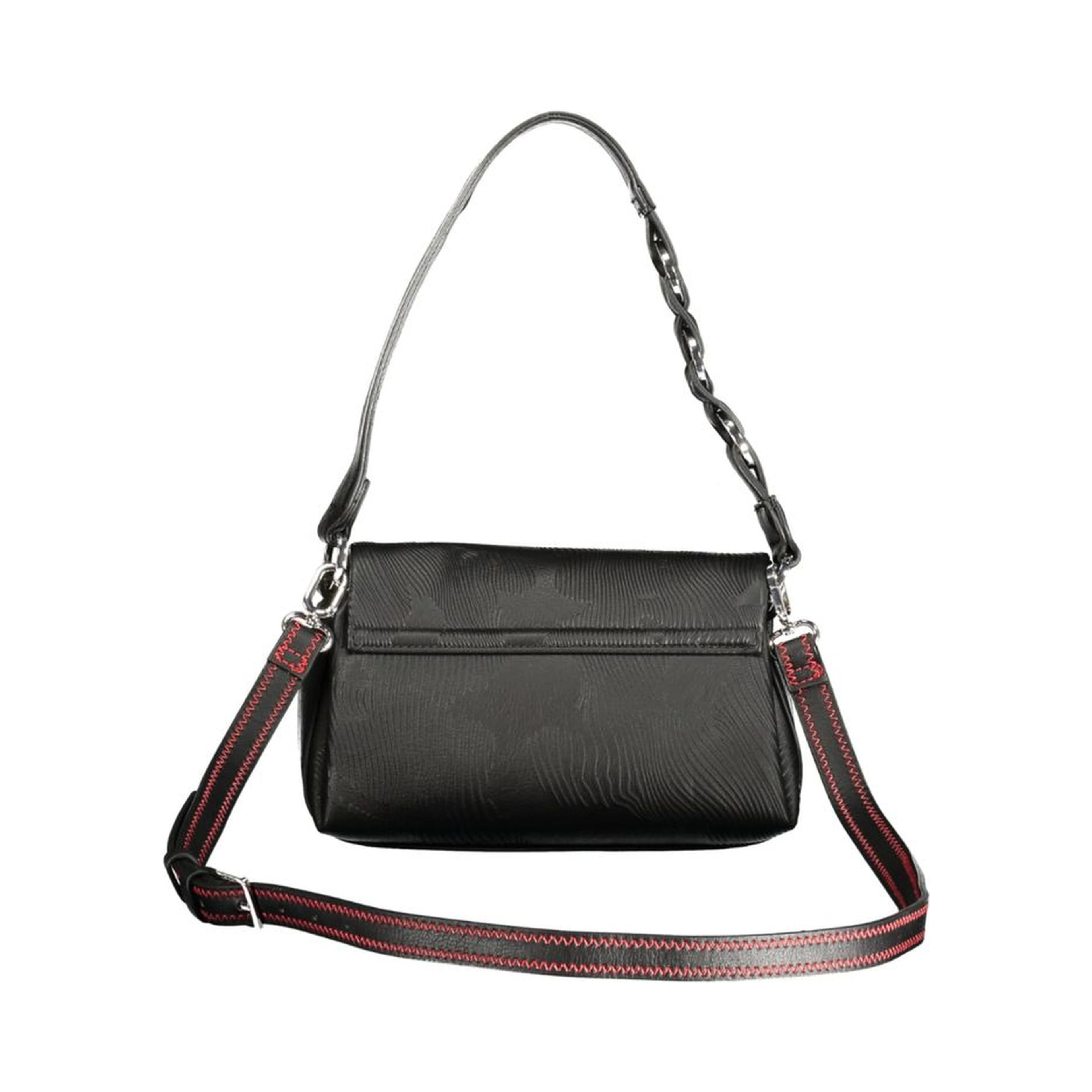 Black Polyurethane Women's Bag