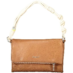 Marrone Polyurethane Women Handbag
