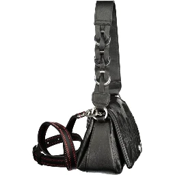 Black Polyurethane Women's Bag