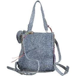 Azzurro Cotton Women Backpack
