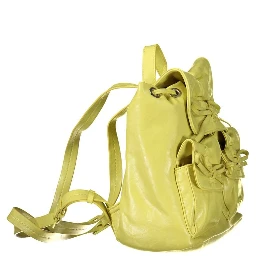 Yellow Polyethylene Backpack