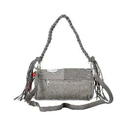 Grigio Cotton Women Handbag