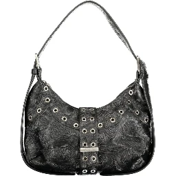 Black Polyurethane Women's Mini Bag