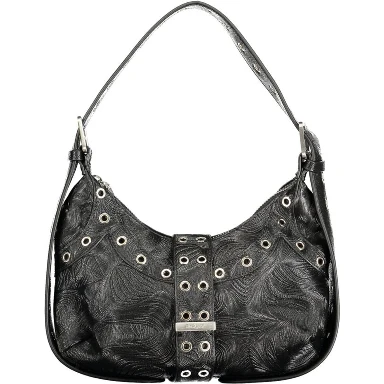 Black Polyurethane Women's Mini Bag