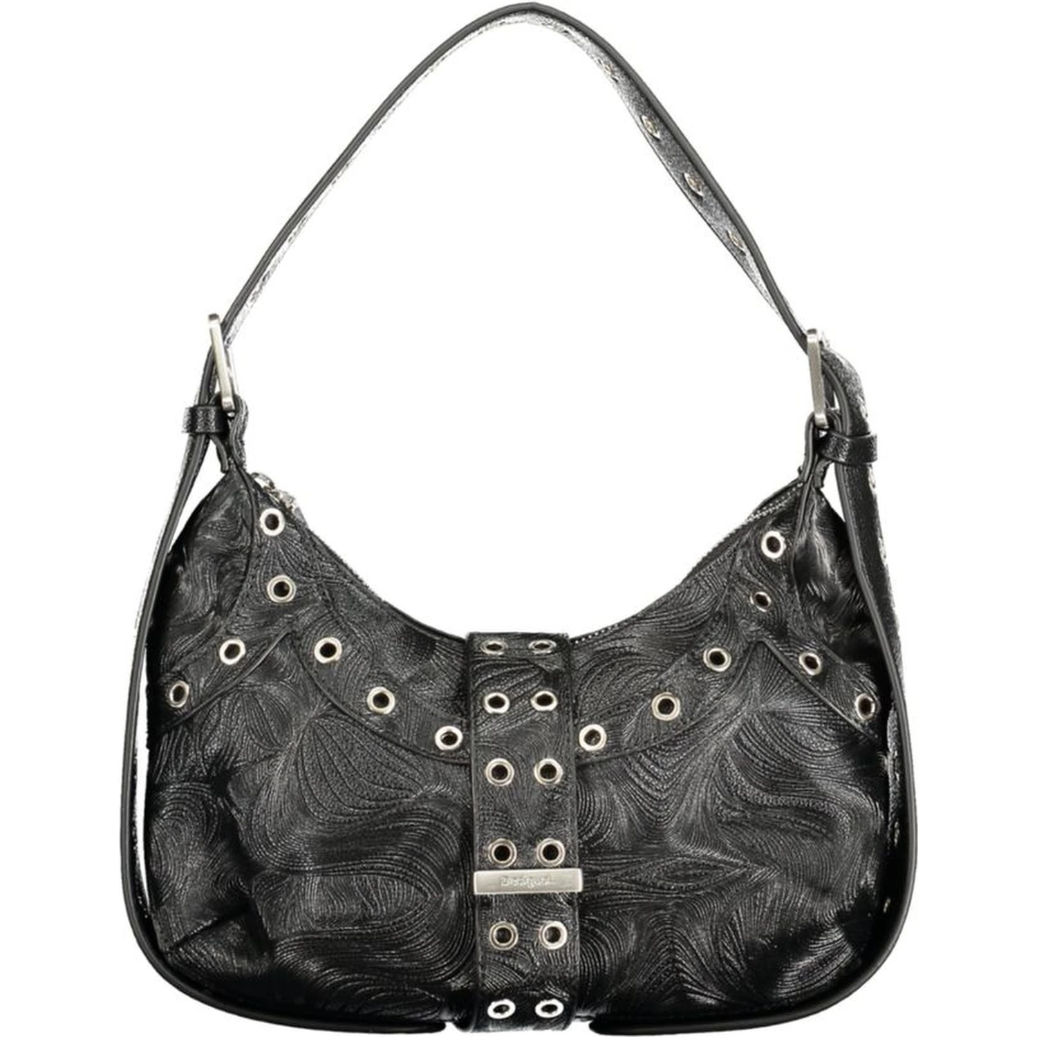 Black Polyurethane Women's Mini Bag