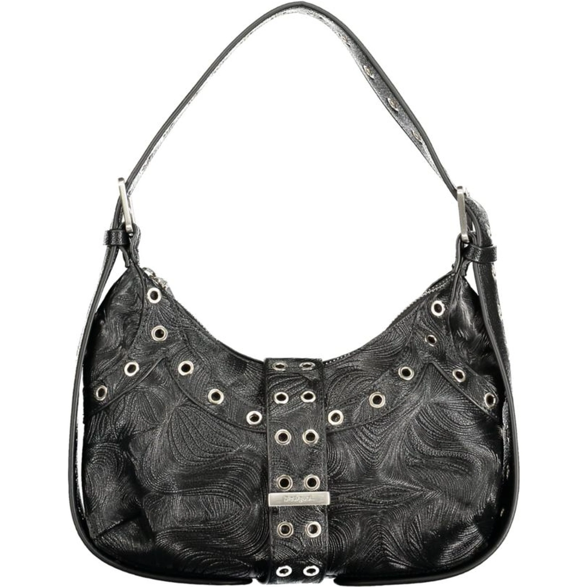Black Polyurethane Women's Mini Bag