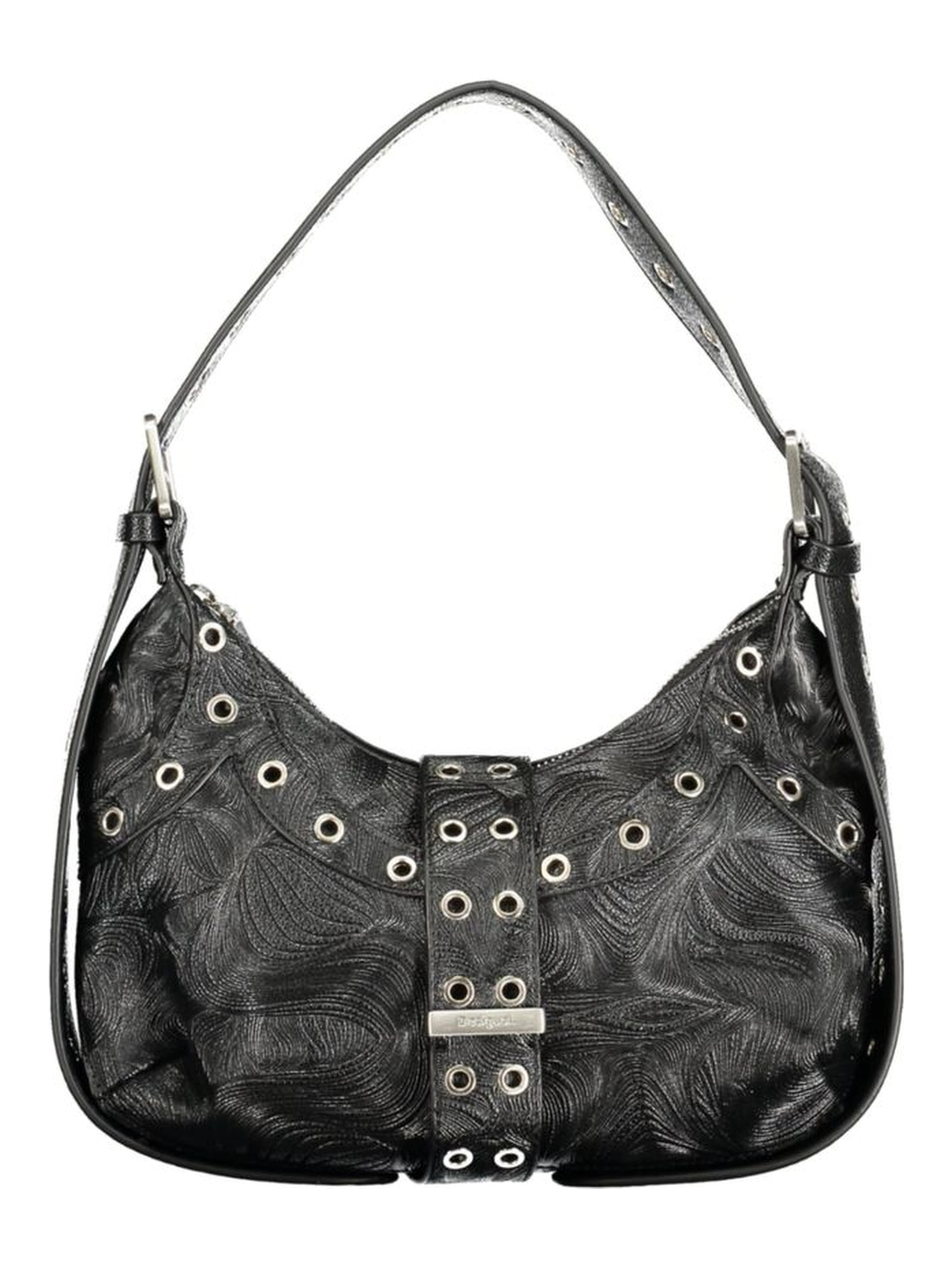 Black Polyurethane Women's Mini Bag