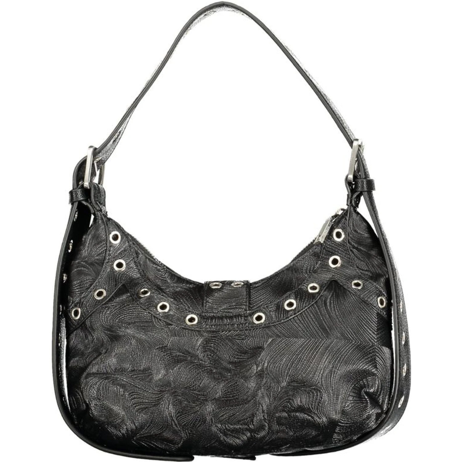 Black Polyurethane Women's Mini Bag