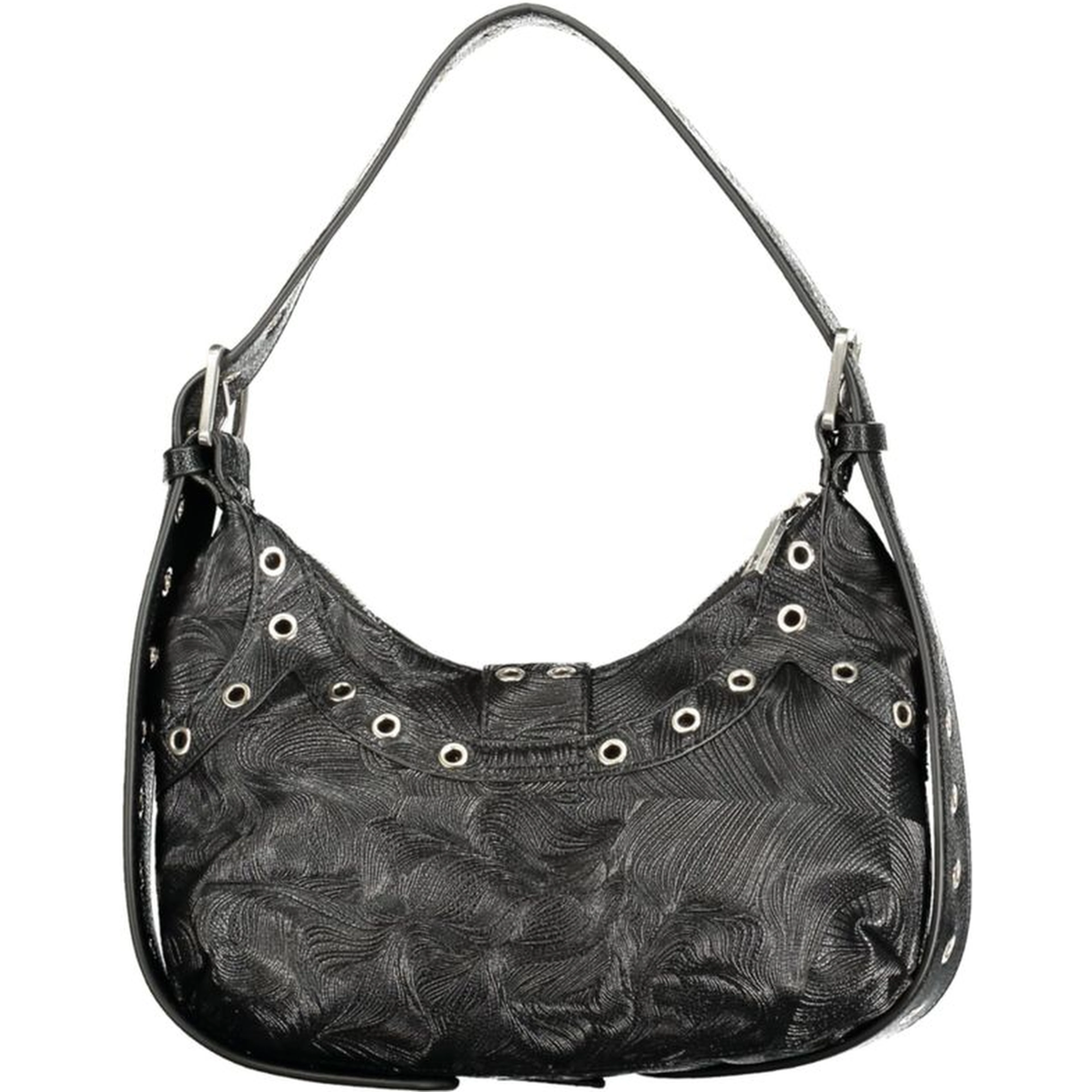Black Polyurethane Women's Mini Bag