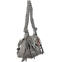 Grigio Cotton Women Handbag
