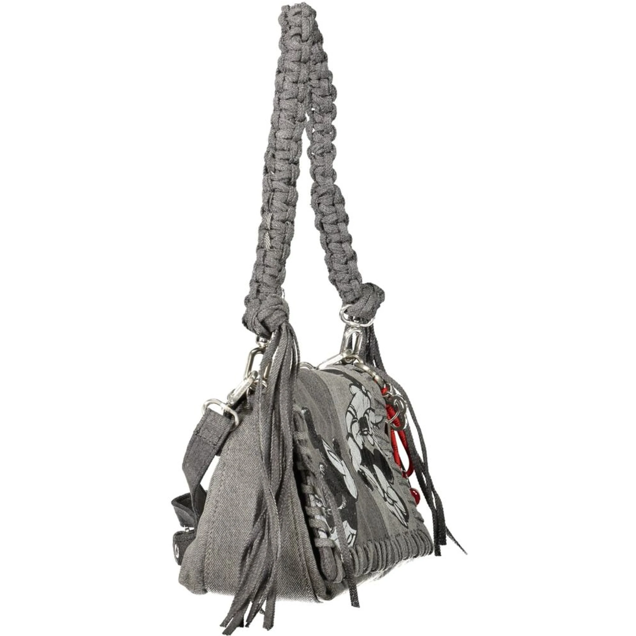 Grigio Cotton Women Handbag