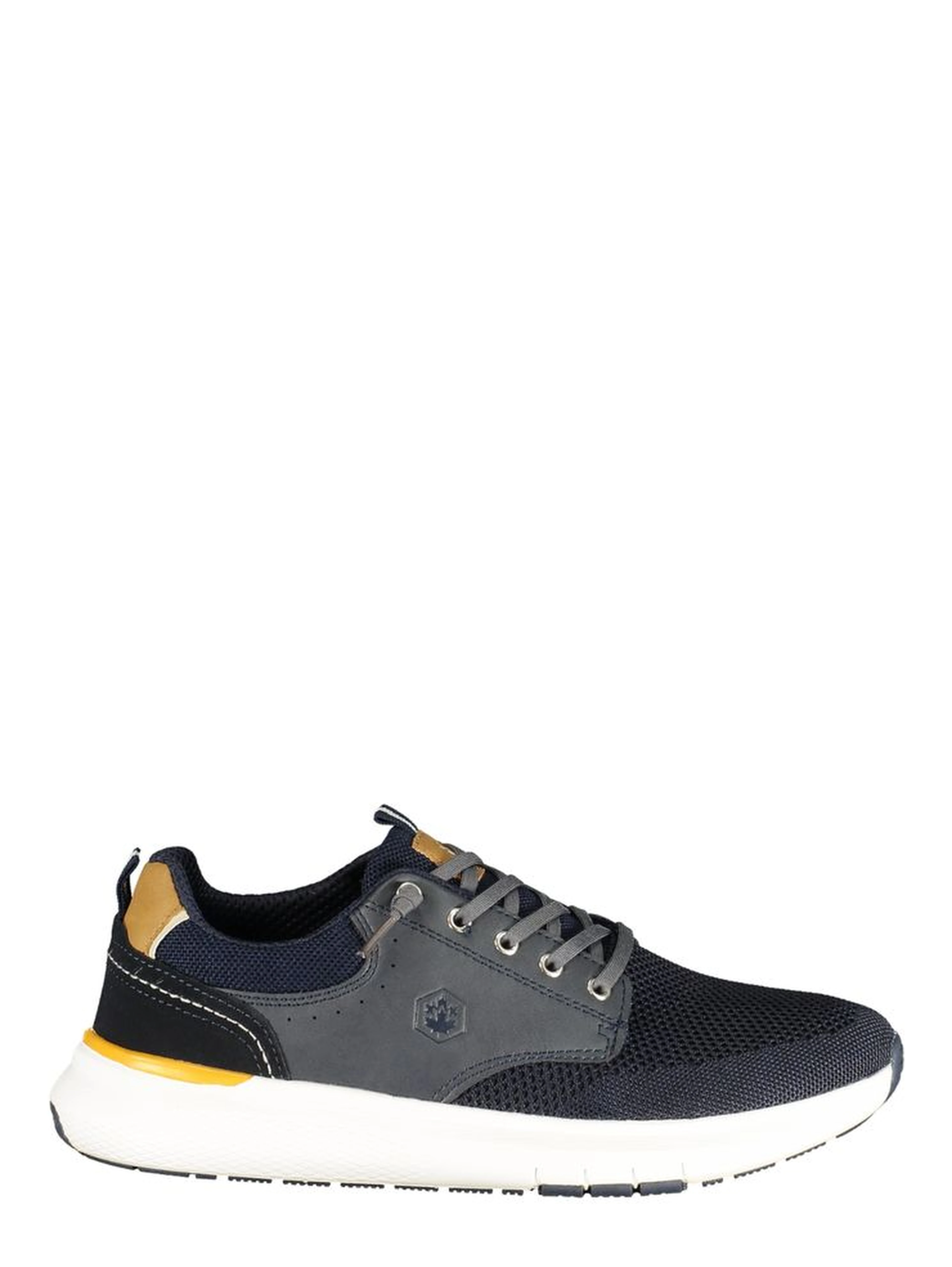 Blue Polyurethane Men Sneaker