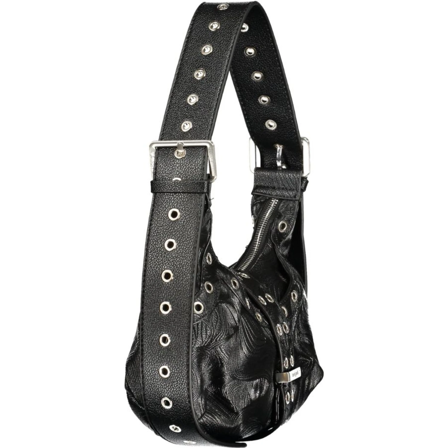 Black Polyurethane Women's Mini Bag
