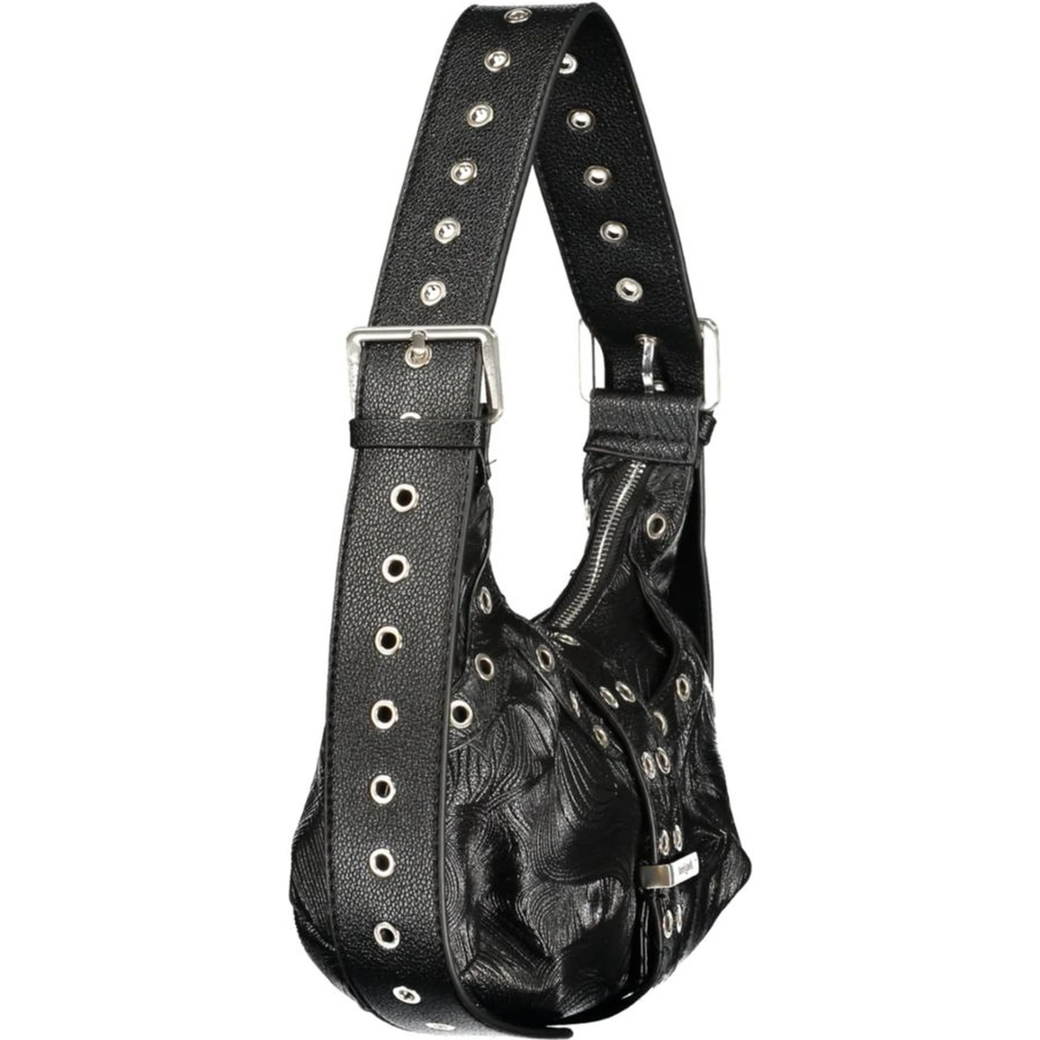 Black Polyurethane Women's Mini Bag