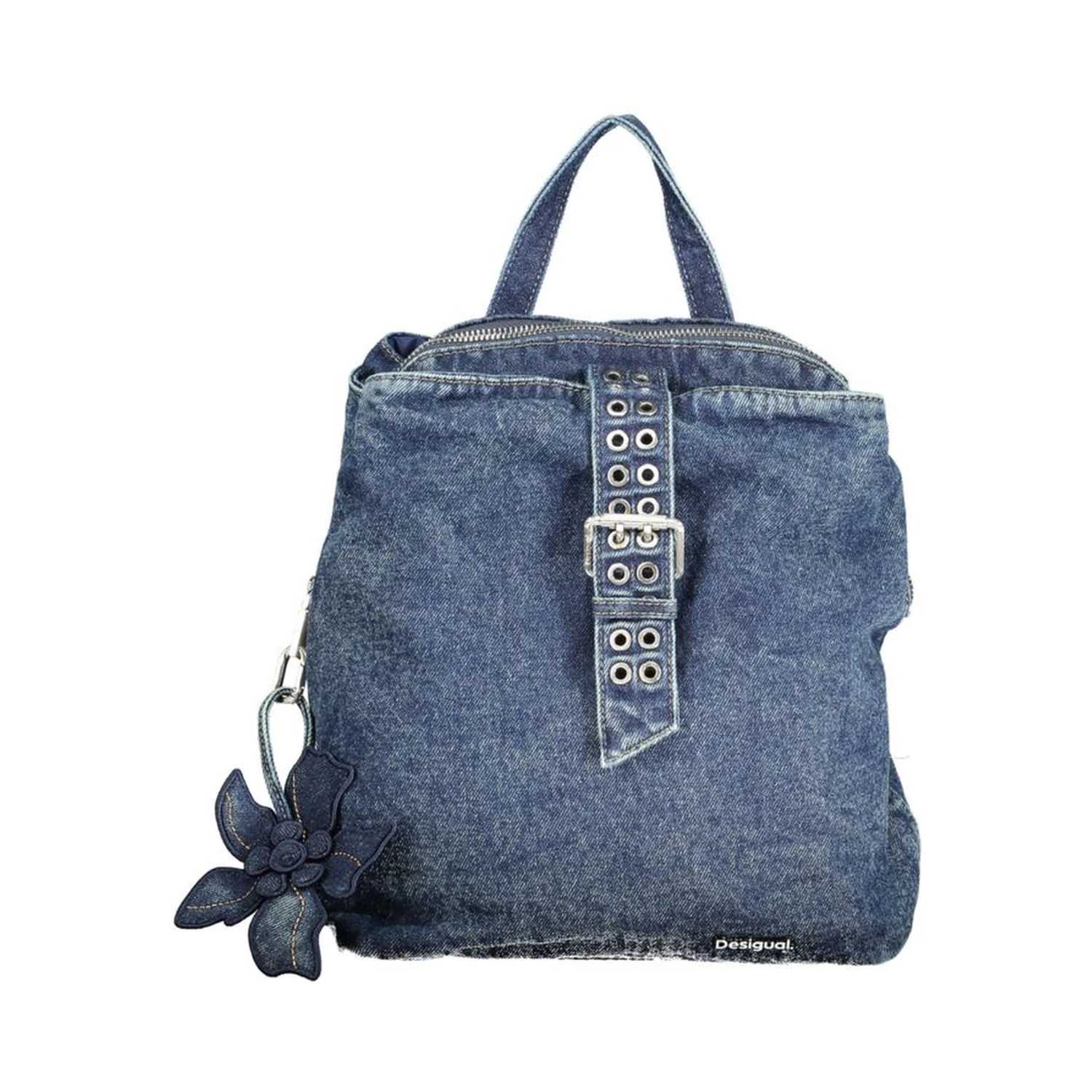 Blue Cotton Women Backpack
