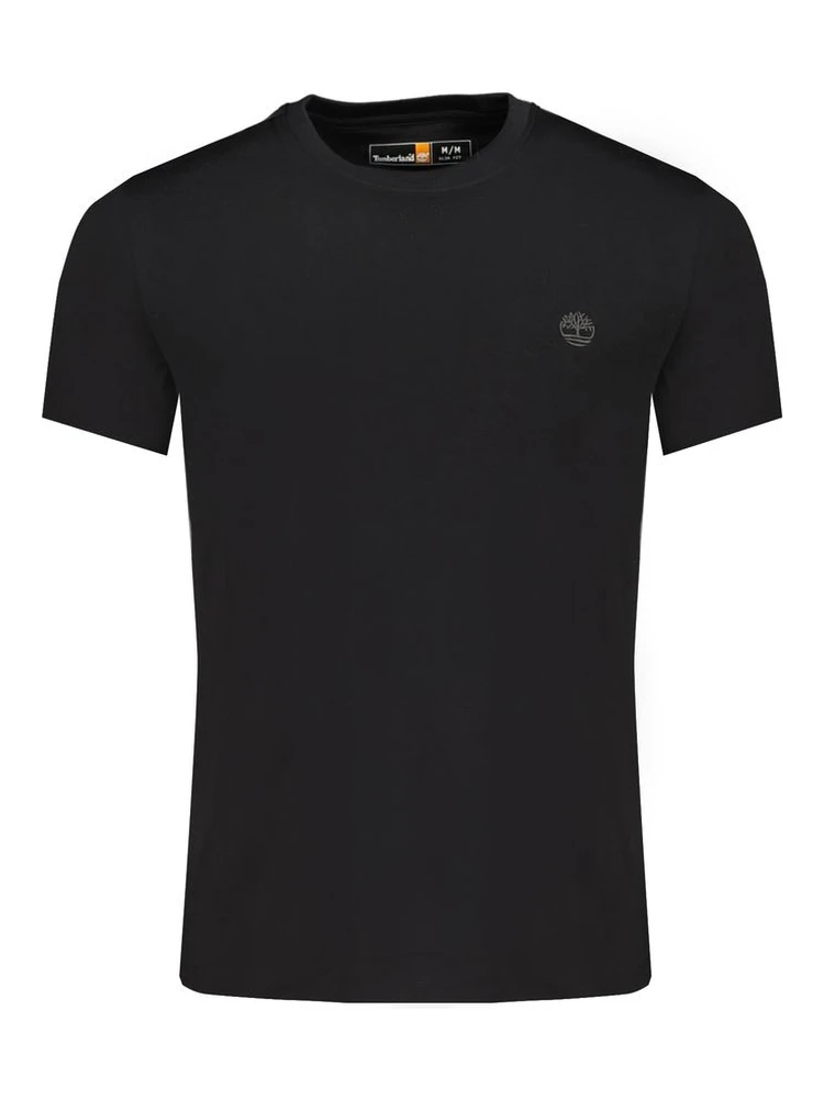 Black Cotton Men T-Shirt