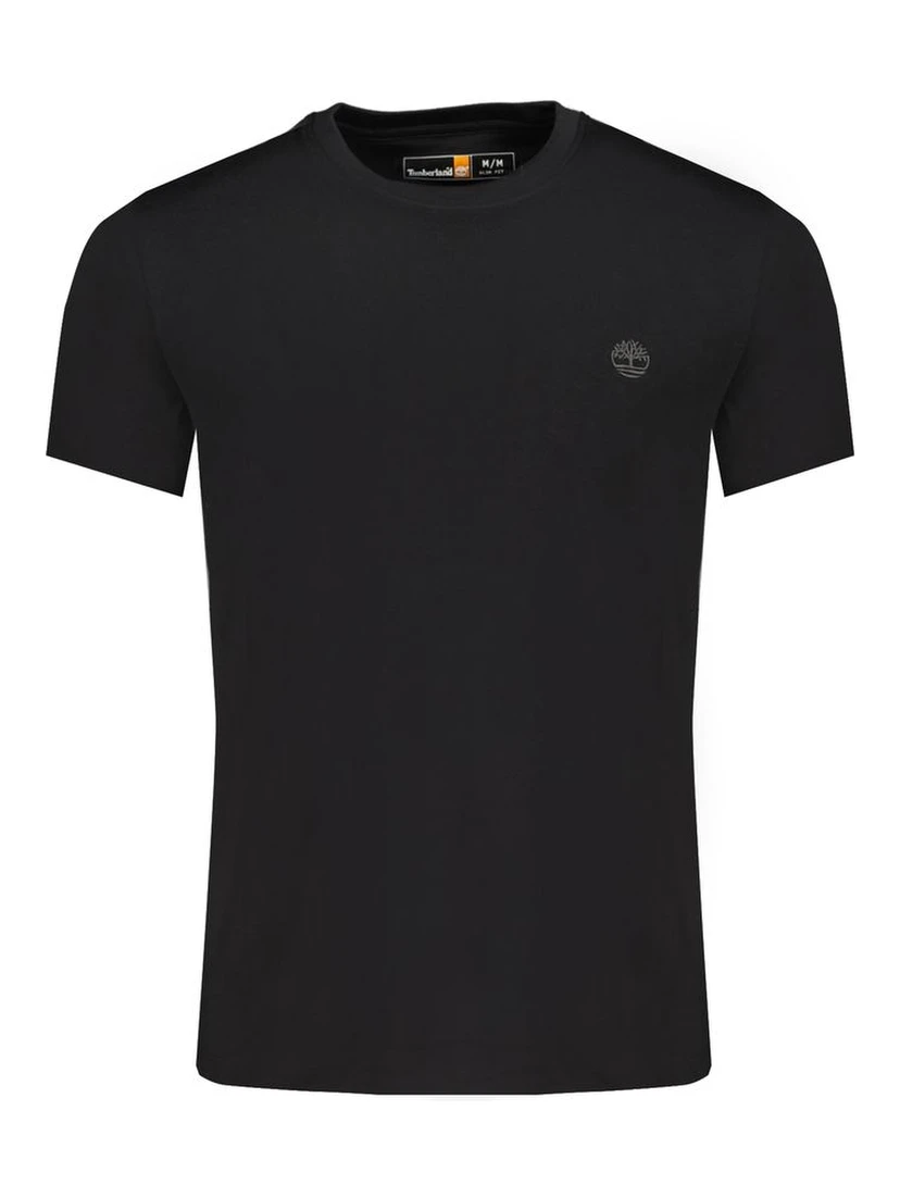 Black Cotton Men T-Shirt