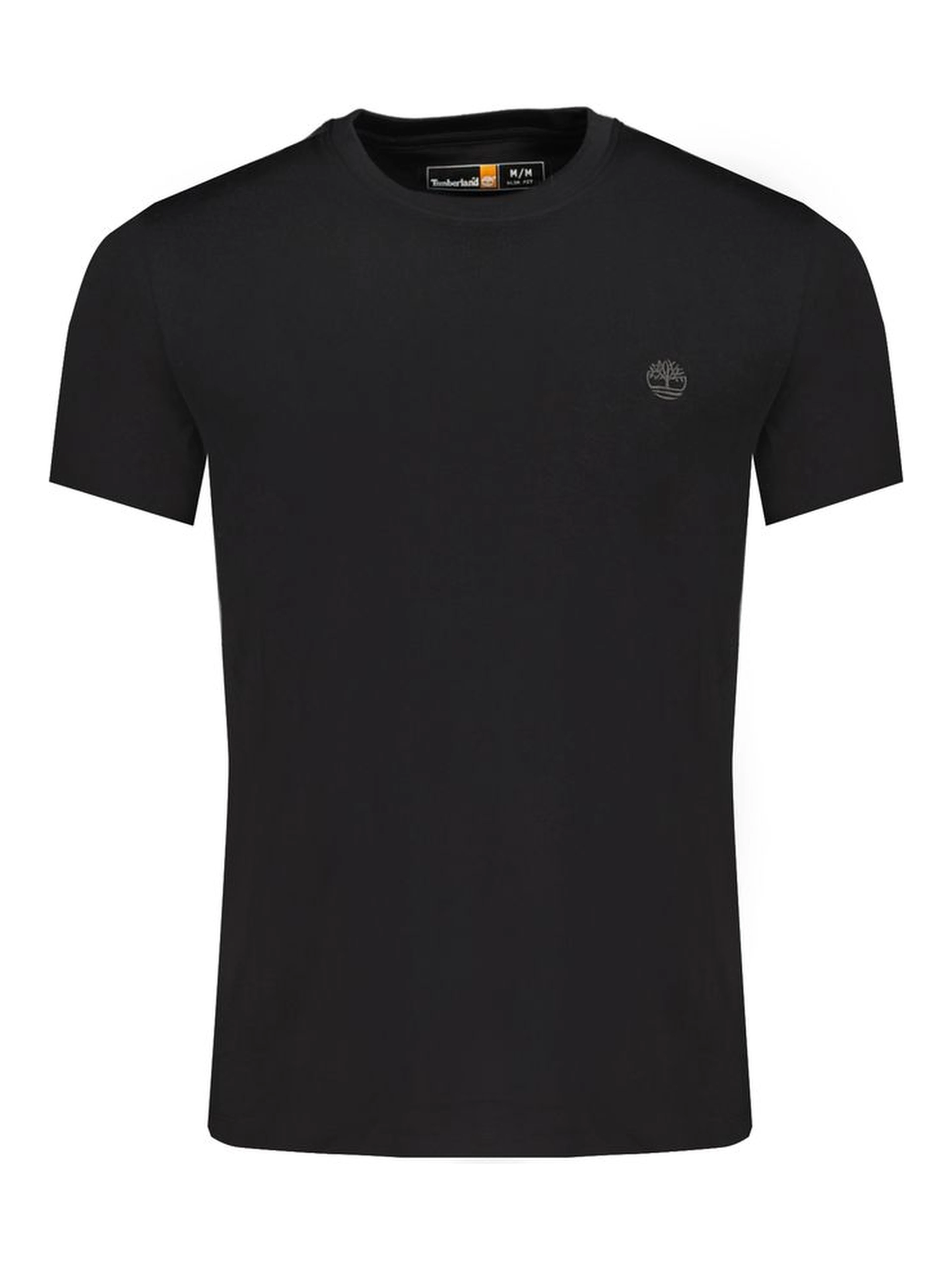 Black Cotton Men T-Shirt