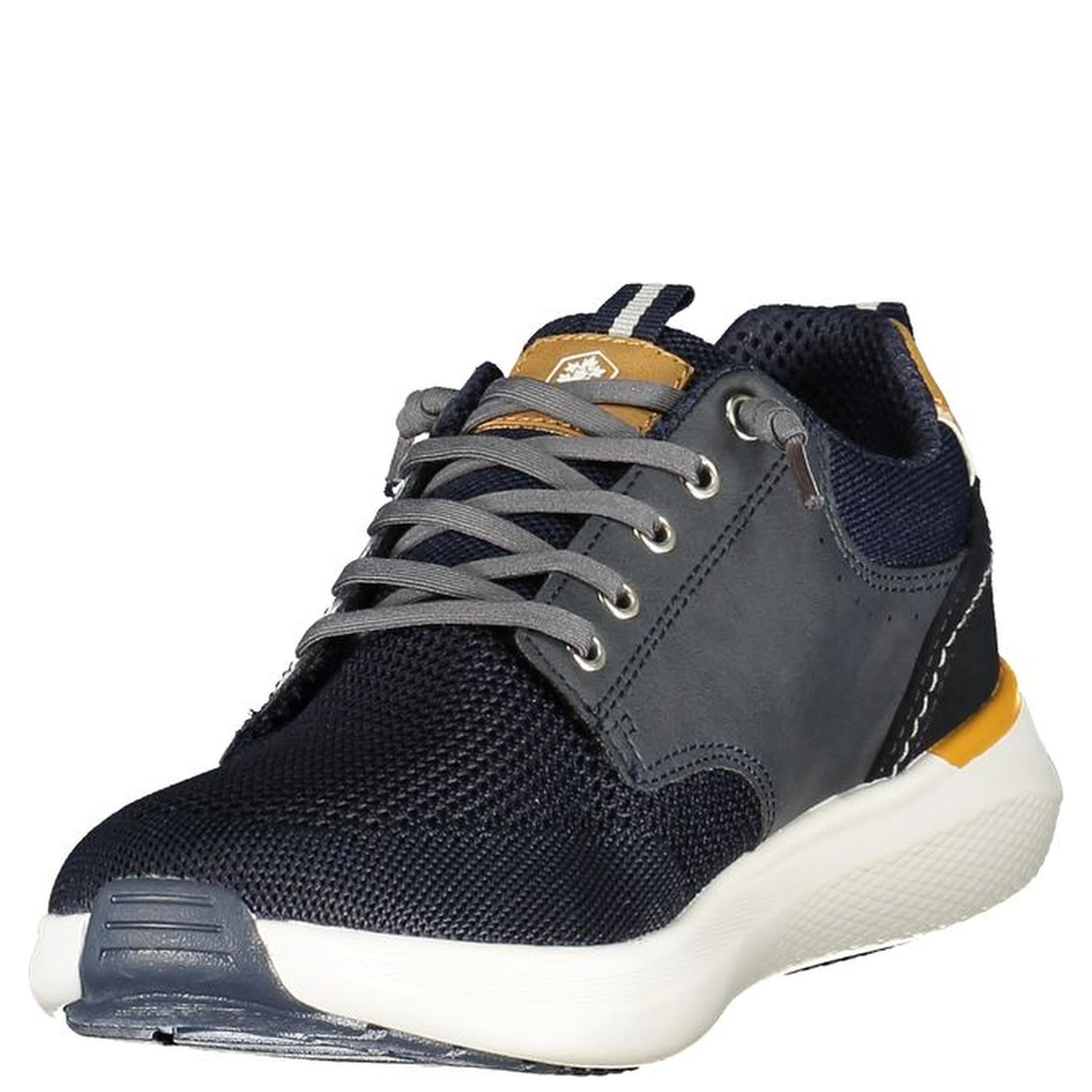 Blue Polyurethane Men Sneaker