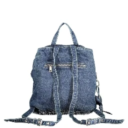 Blue Cotton Women Backpack
