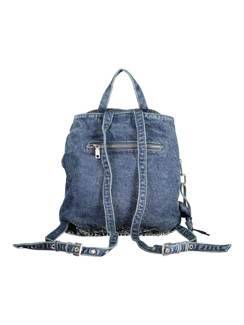 Blue Cotton Women Backpack