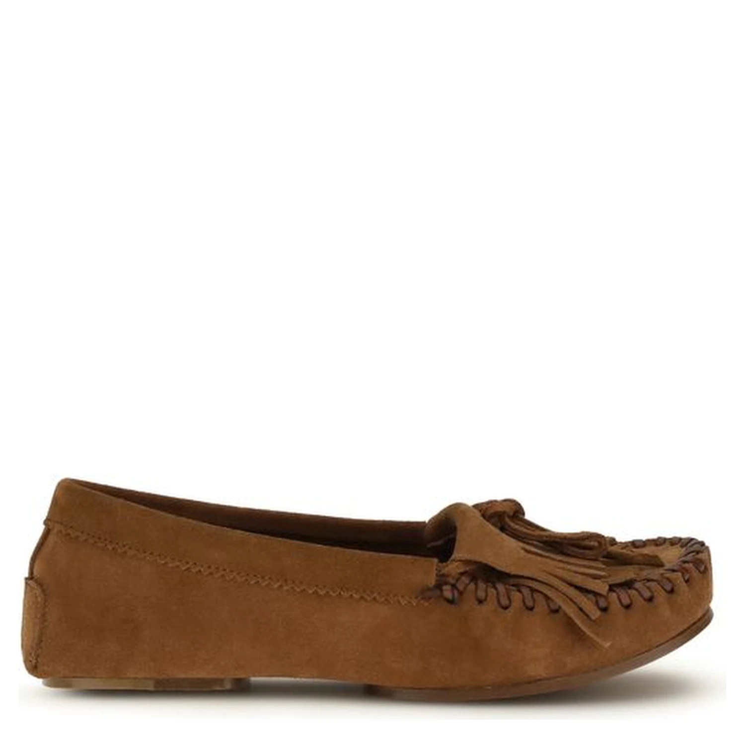 Brown Calf Leather Bos Taurus Slip-On Loafers