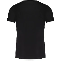 Black Cotton Men T-Shirt