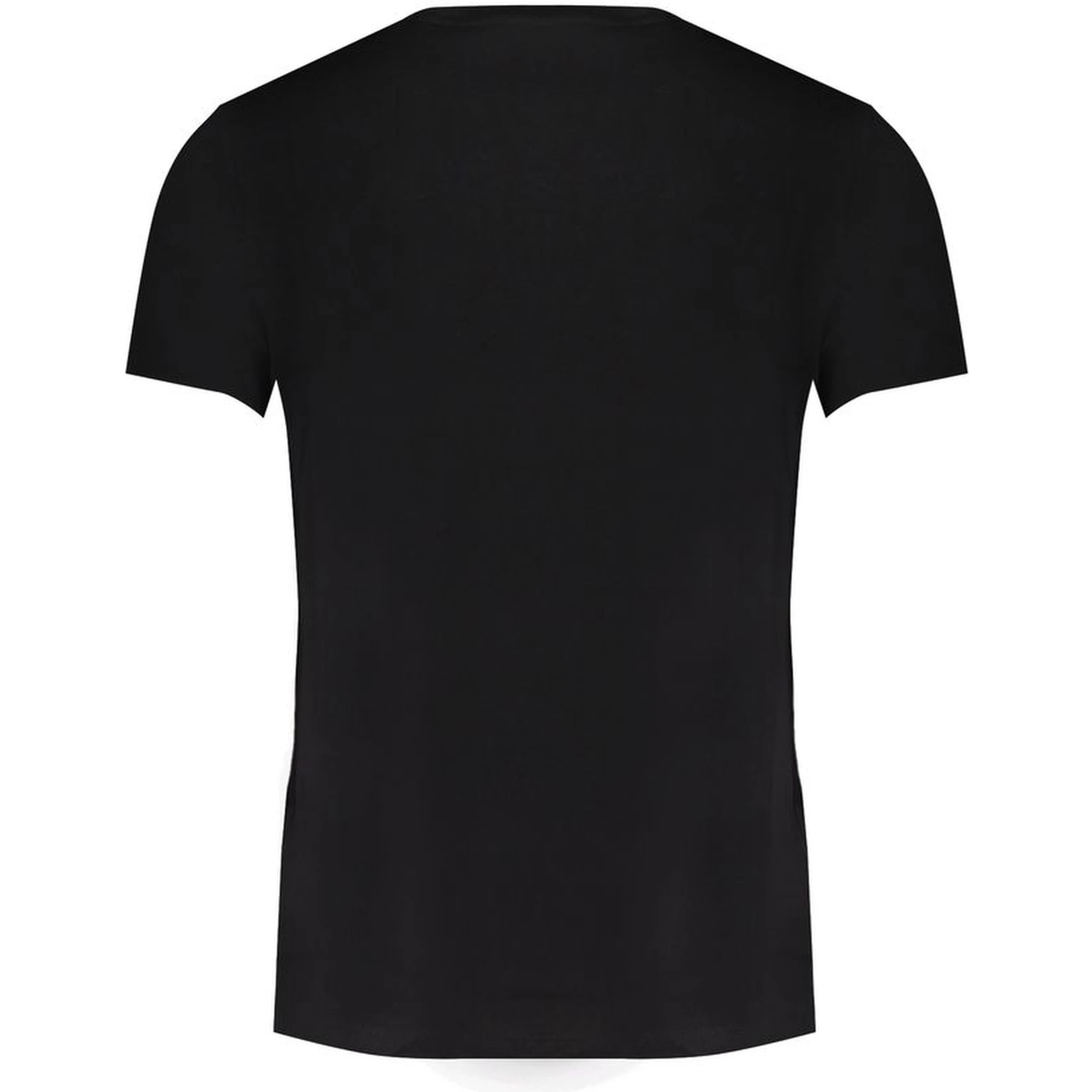 Black Cotton Men T-Shirt