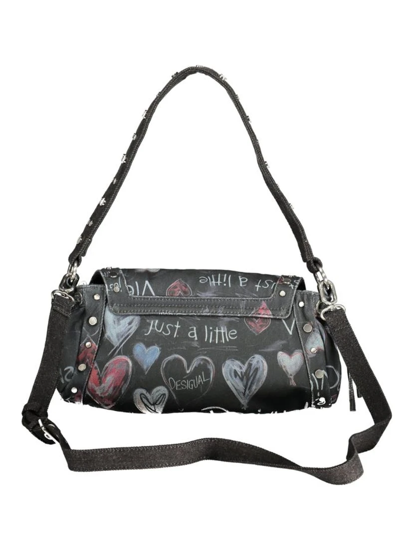 Black Polyester Women Bag
