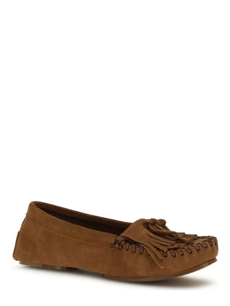 Brown Calf Leather Bos Taurus Slip-On Loafers alternative