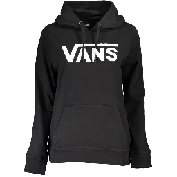 Black Cotton Women Hoodie
