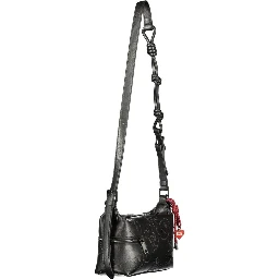 Black Polyurethane Women's Handbag