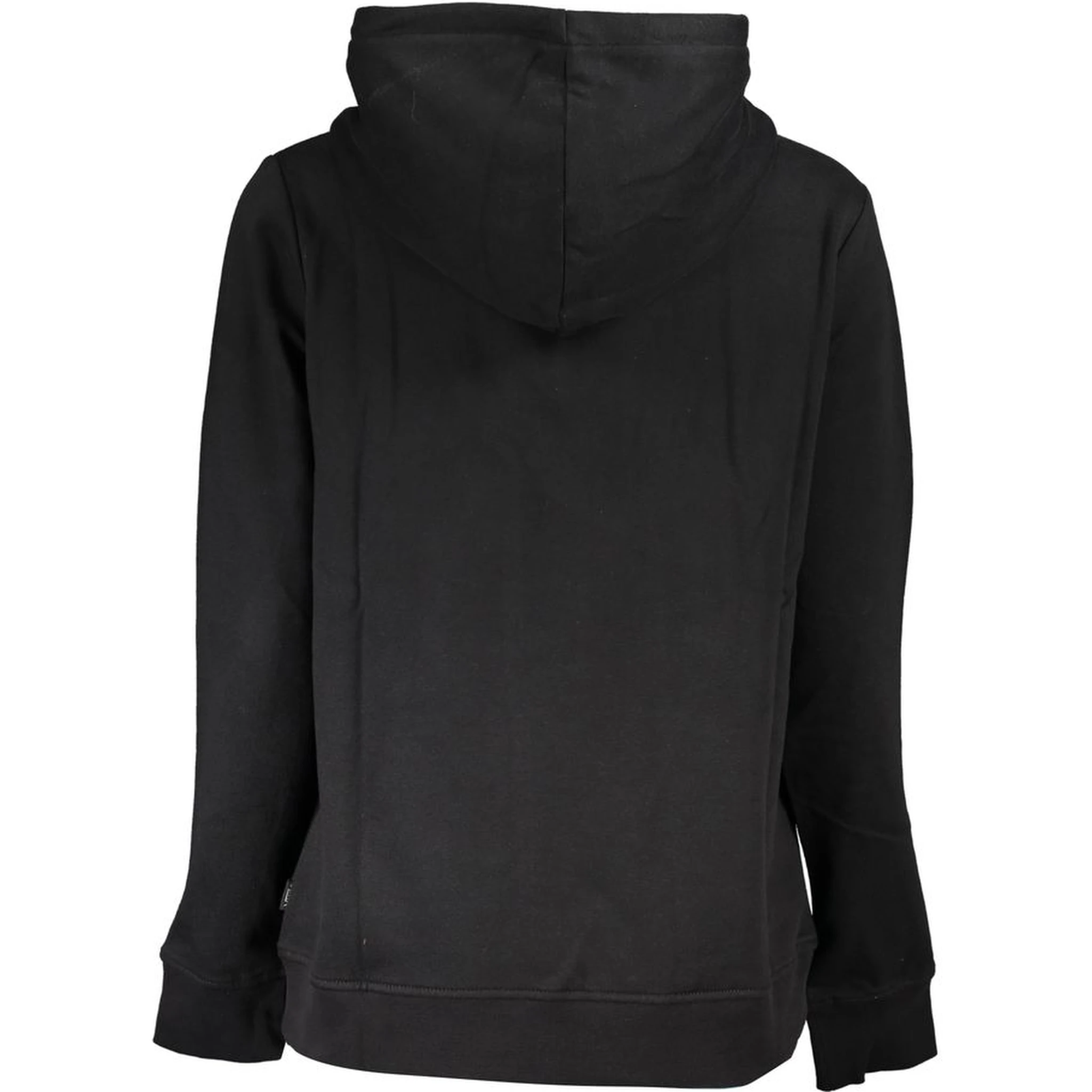 Black Cotton Women Hoodie