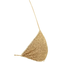 Gold Elastane Bikini