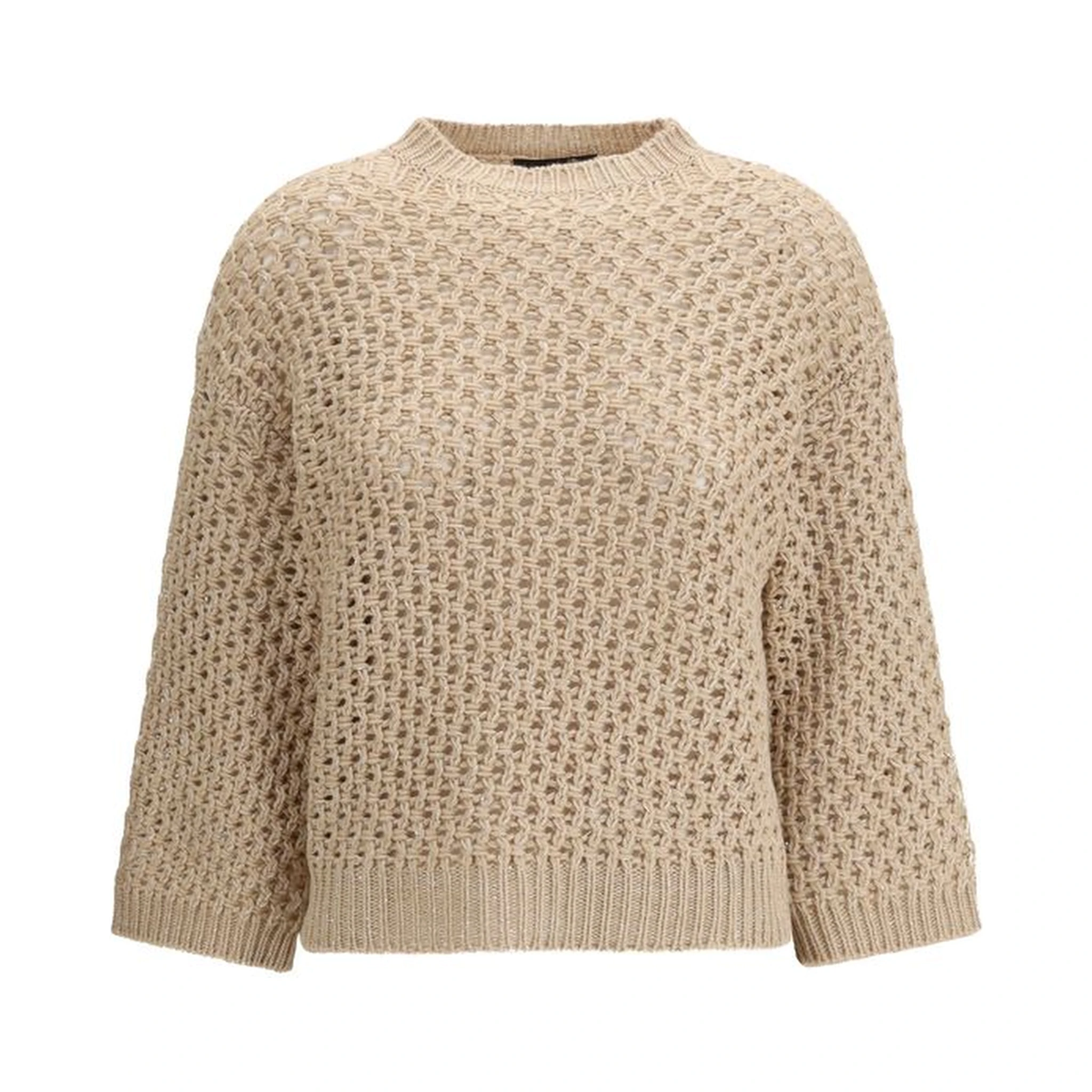 Beige Fleece Wool Sweatshirt