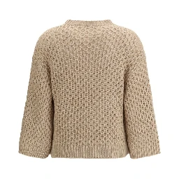 Beige Fleece Wool Sweatshirt