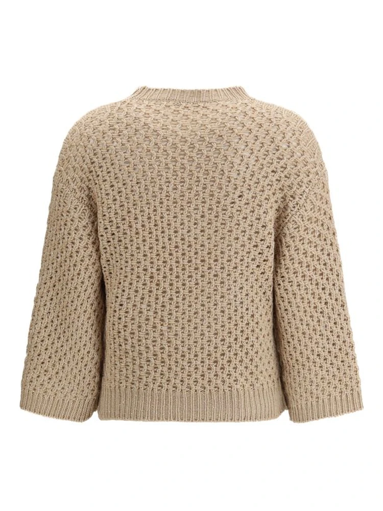 Beige Fleece Wool Sweatshirt alternative