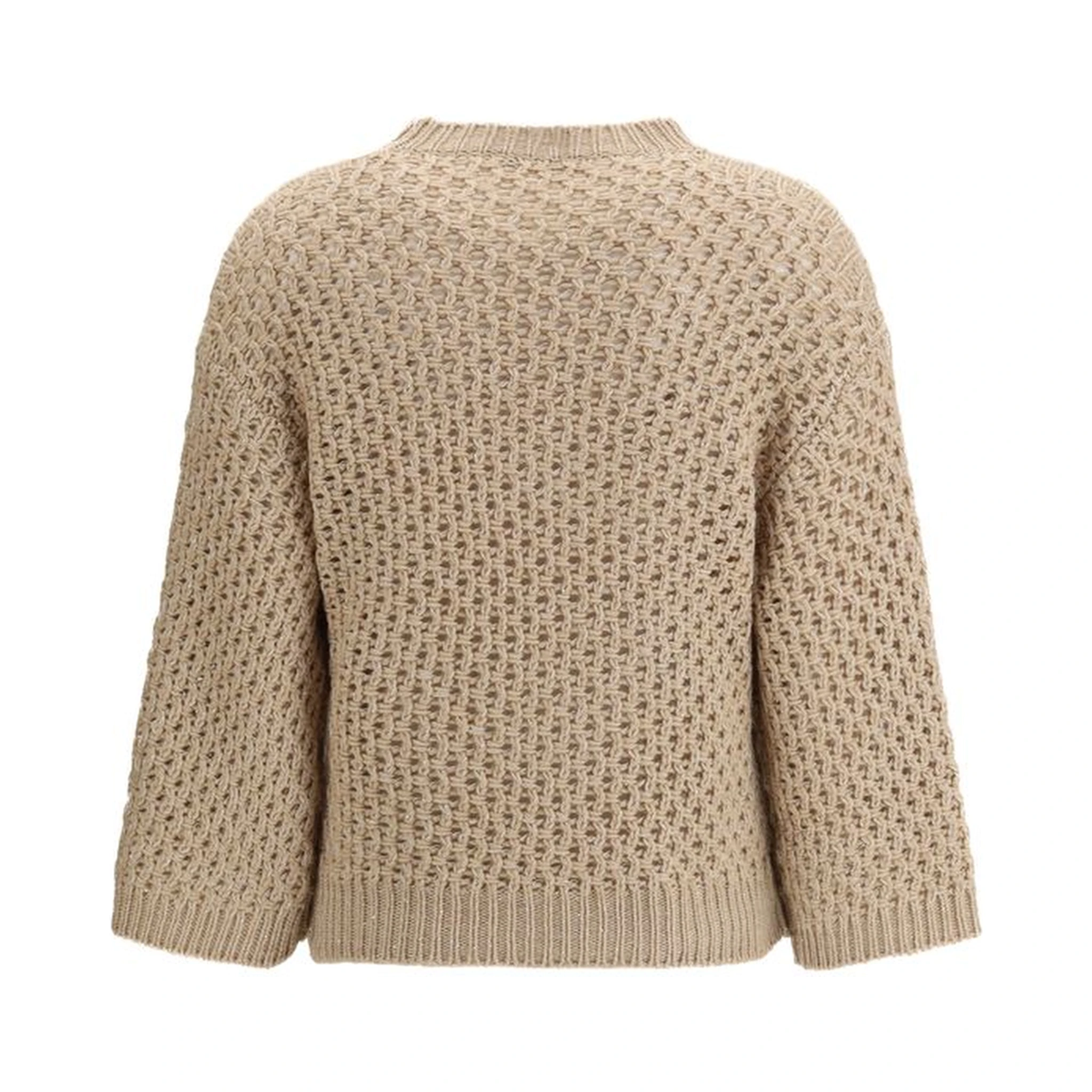 Beige Fleece Wool Sweatshirt