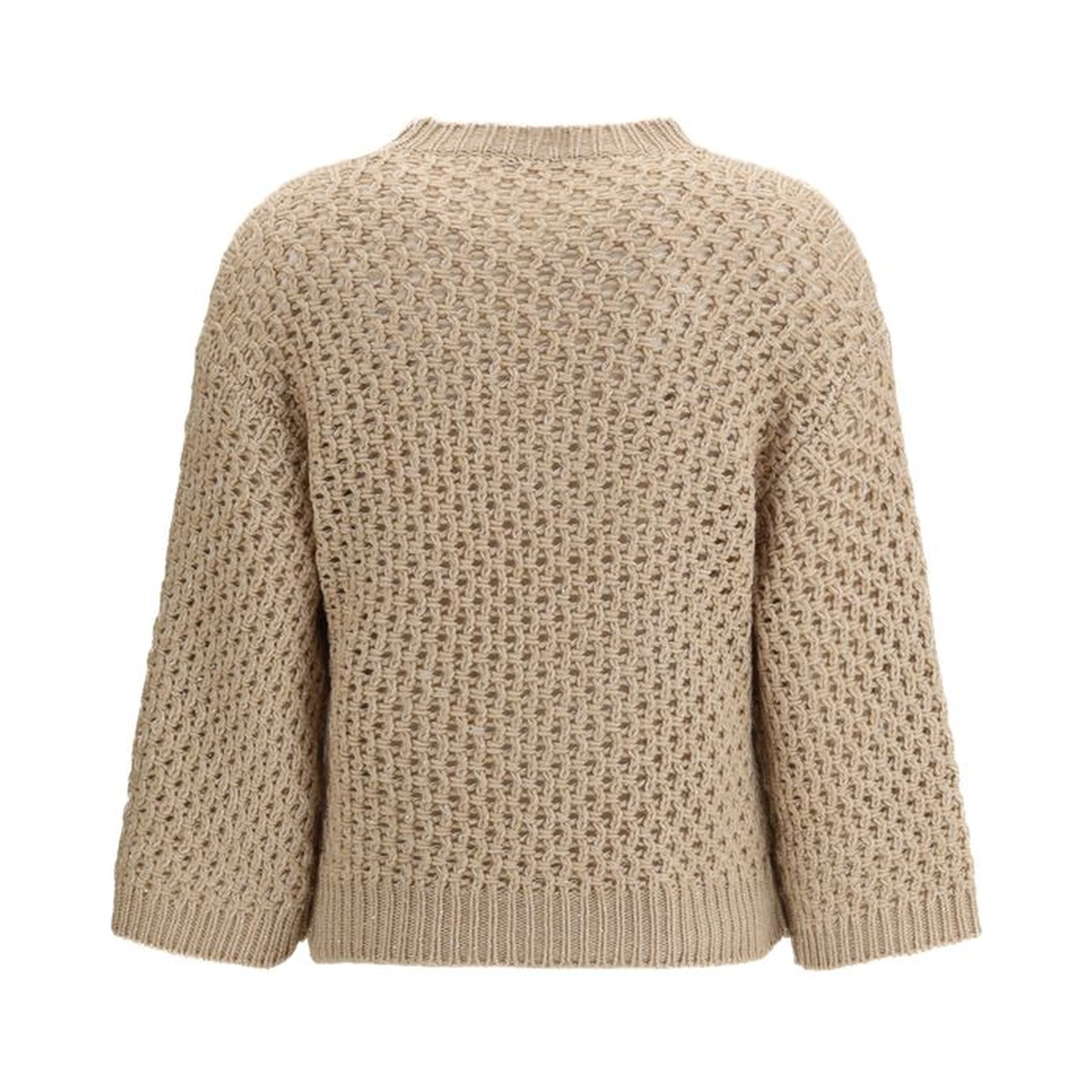 Beige Fleece Wool Sweatshirt