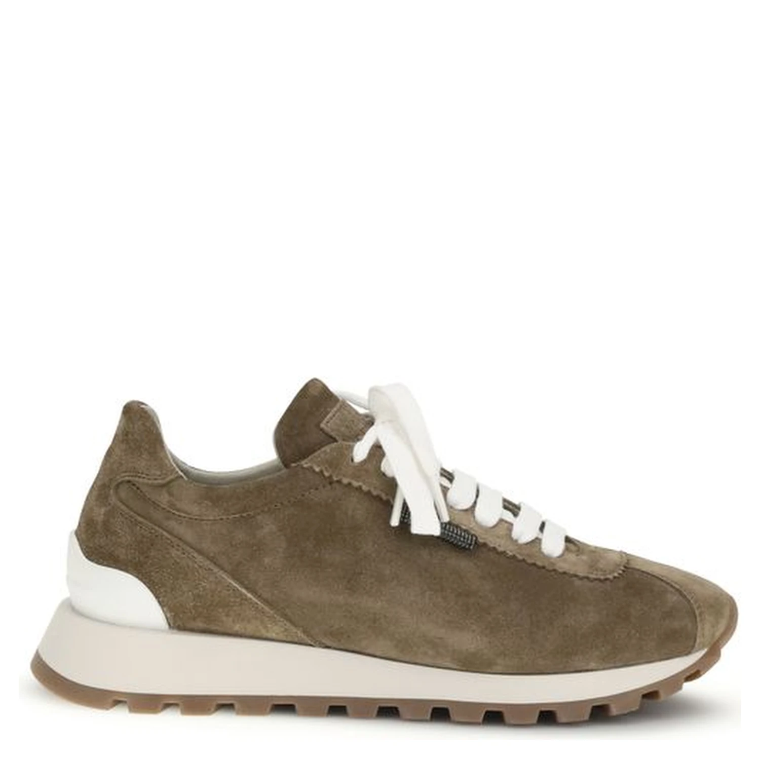 Brown Calf Leather Bos Taurus Platform Sneakers