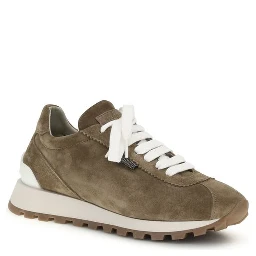 Brown Calf Leather Bos Taurus Platform Sneakers