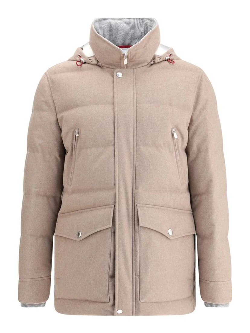 Beige Wool Clothing