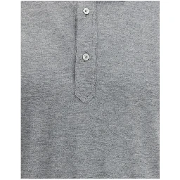 Gray Cotton Polo Shirt
