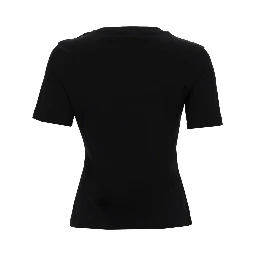 T-SHIRT WITH BOW AND LACE INSERTS