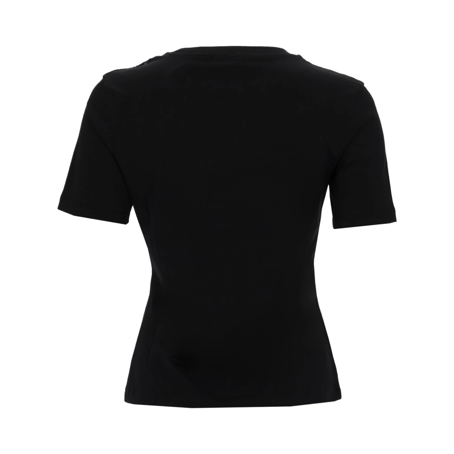 T-SHIRT WITH BOW AND LACE INSERTS